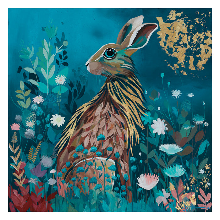 Hare With a Golden Mane | Limited Edition Print | Kelly Stevens-McLaughlan