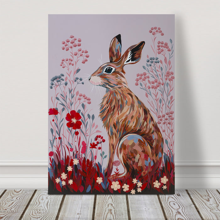 Leporidae Blush | Original Acrylic Painting on Canvas | Kelly Stevens-McLaughlan