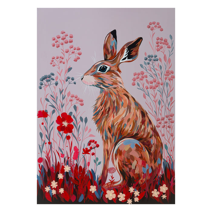 Leporidae Blush | Original Acrylic Painting on Canvas | Kelly Stevens-McLaughlan