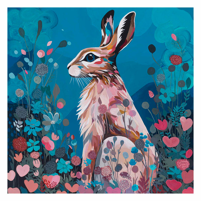 *Currently on Exhibit* Hazelhusk Hare | Original Acrylic Painting on Canvas | Kelly Stevens-McLaughlan