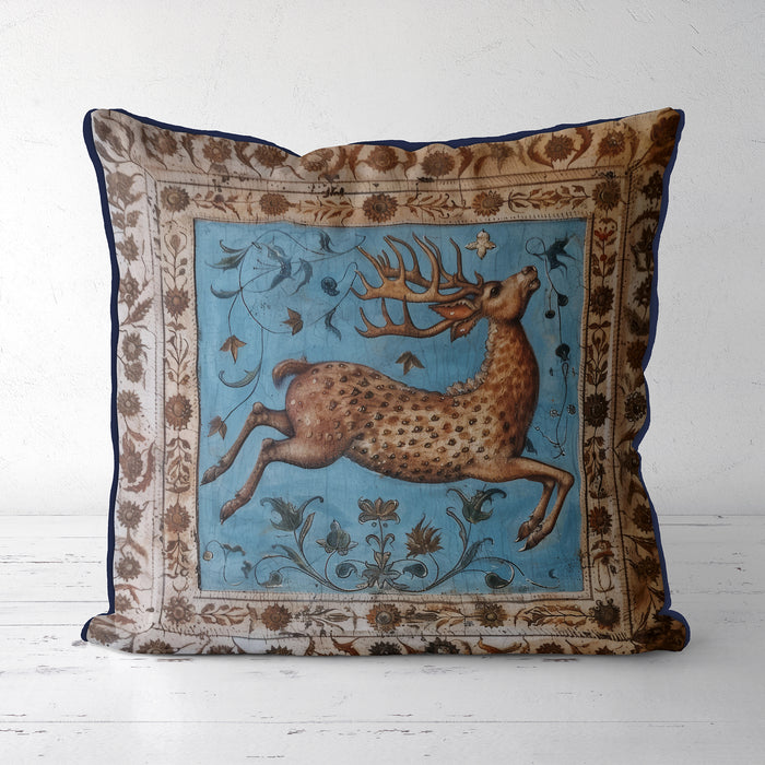 Hoof Hearted Stag Deer Cushion / Throw Pillow