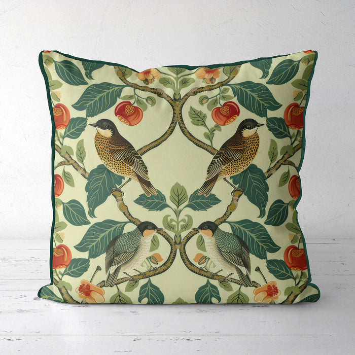 Rosa Nona Woodland Bird Cushion / Throw Pillow