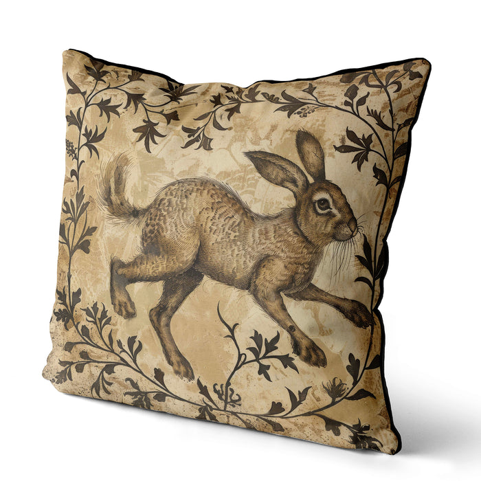 Woodland Hare Babbart Cushion / Throw Pillow