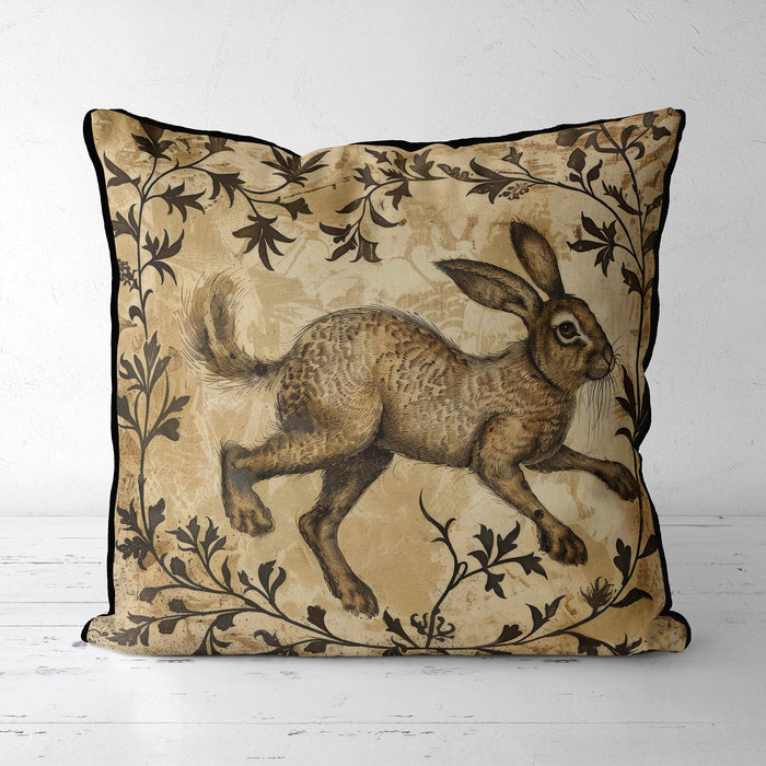 Woodland Hare Babbart Cushion / Throw Pillow