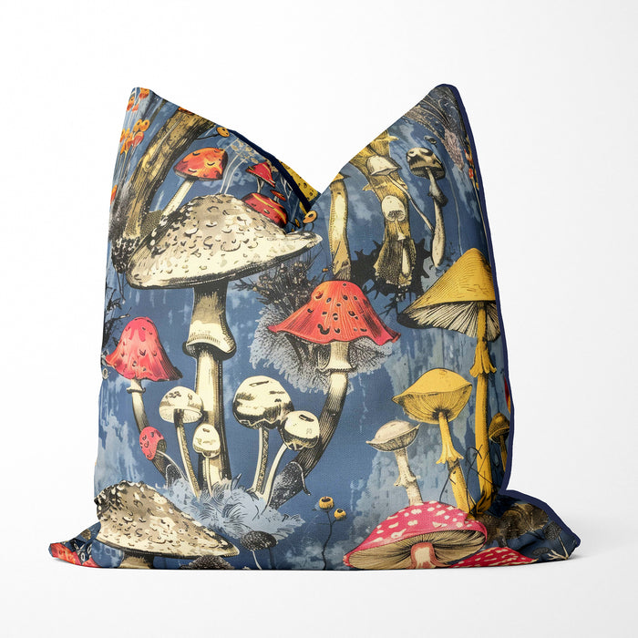 Twilight Mycelium Psychodelic Mushroom Cushion / Throw Pillow