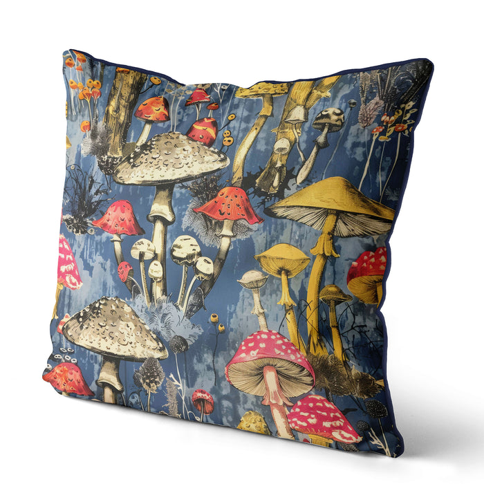 Twilight Mycelium Psychodelic Mushroom Cushion / Throw Pillow