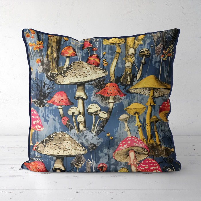 Twilight Mycelium Psychodelic Mushroom Cushion / Throw Pillow