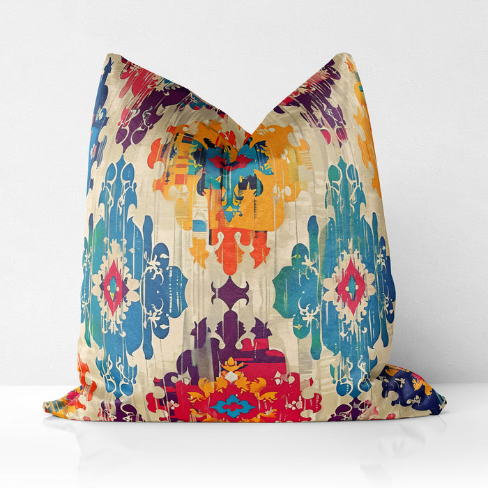 Southwestern Boutique Velvet Cushion Throw Pillow Cover: Morgan , Sunset Mesa