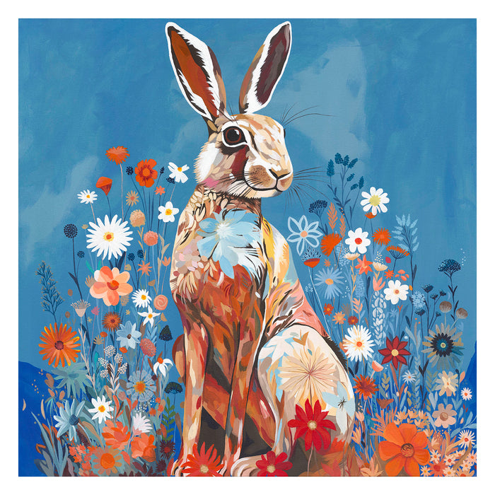 *Currently on Exhibit* Floral Fuzzball | Original Acrylic Painting on Canvas | Kelly Stevens-McLaughlan