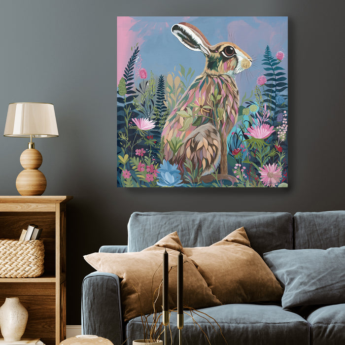 Petals and Paws | Original Acrylic Painting on Canvas | Kelly Stevens-McLaughlan