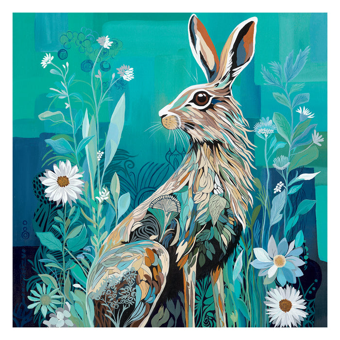 *Currently on Exhibit* Bunny Blues | Original Acrylic Painting on Canvas | Kelly Stevens-McLaughlan