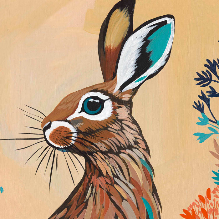 *Currently on Exhibit* Lawrence Hare | Original Acrylic Painting on Board Framed | Kelly Stevens-McLaughlan