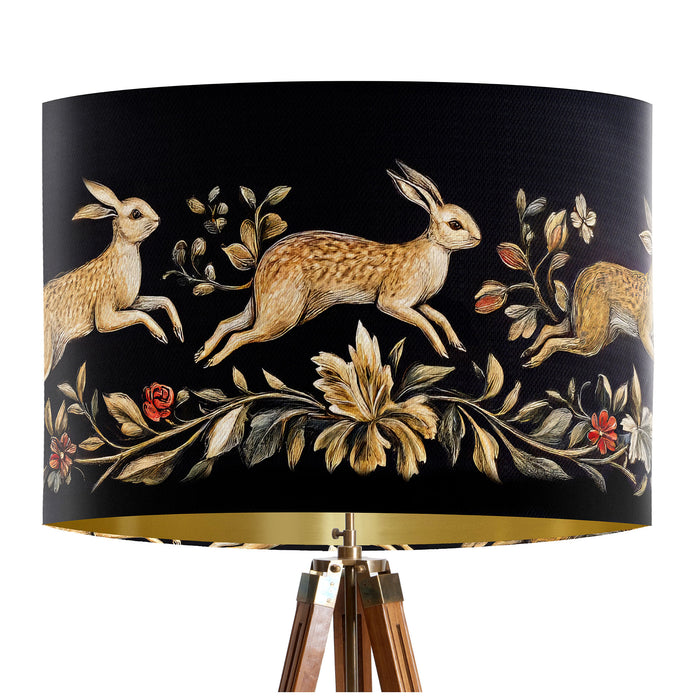 Chase Of The Wild Hare Lamp shade, Drum, Pendant Lighting