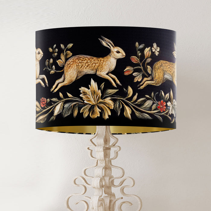 Chase Of The Wild Hare Lamp shade, Drum, Pendant Lighting