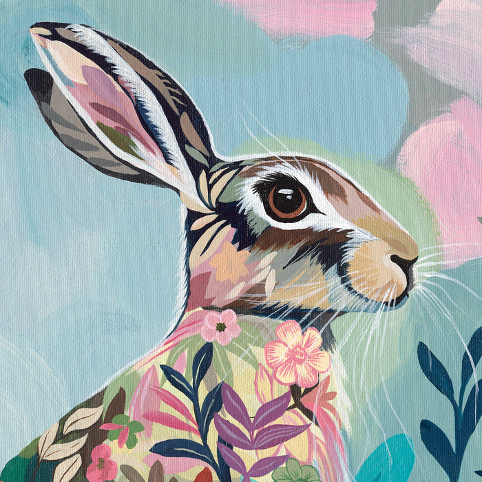 Hare of Blackdown | Original Acrylic Painting on Canvas Framed | Kelly Stevens-McLaughlan