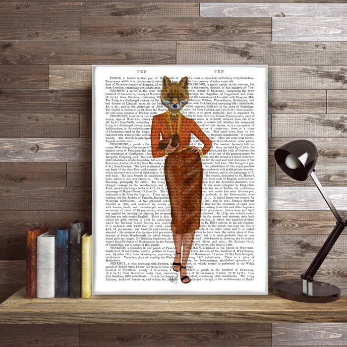 Fox Lady Full, Book Print, Art Print, Wall Art