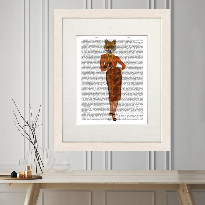 Fox Lady Full, Book Print, Art Print, Wall Art