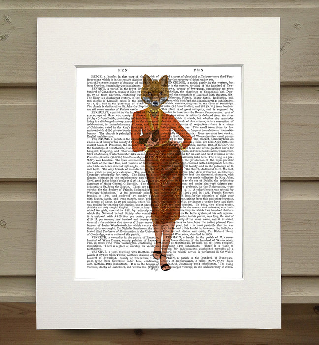 Fox Lady Full, Book Print, Art Print, Wall Art