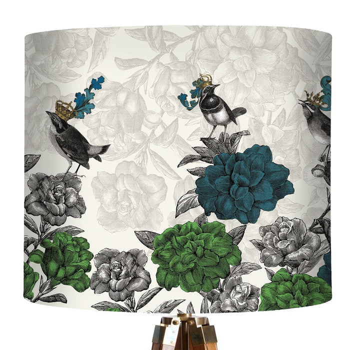 Blooming Birds, Blue and Green, Wholesale Lampshade