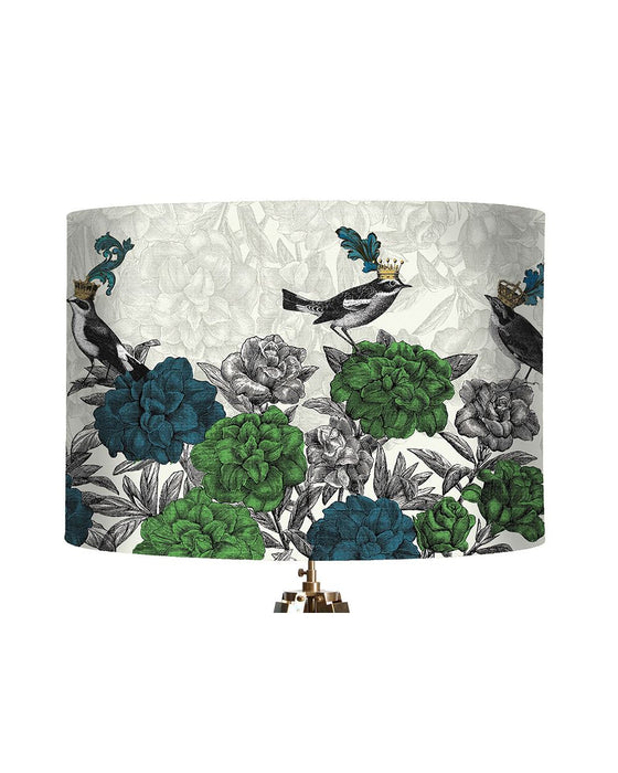 Blooming Birds, Blue and Green, Wholesale Lampshade