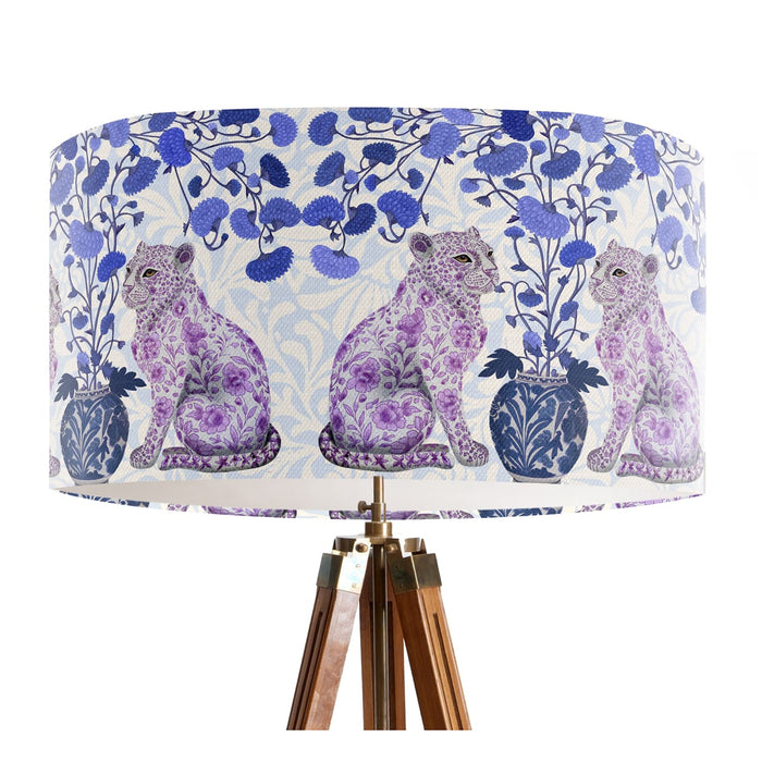 Chinoiserie Leopard Twins on Cream, Wholesale Lampshade