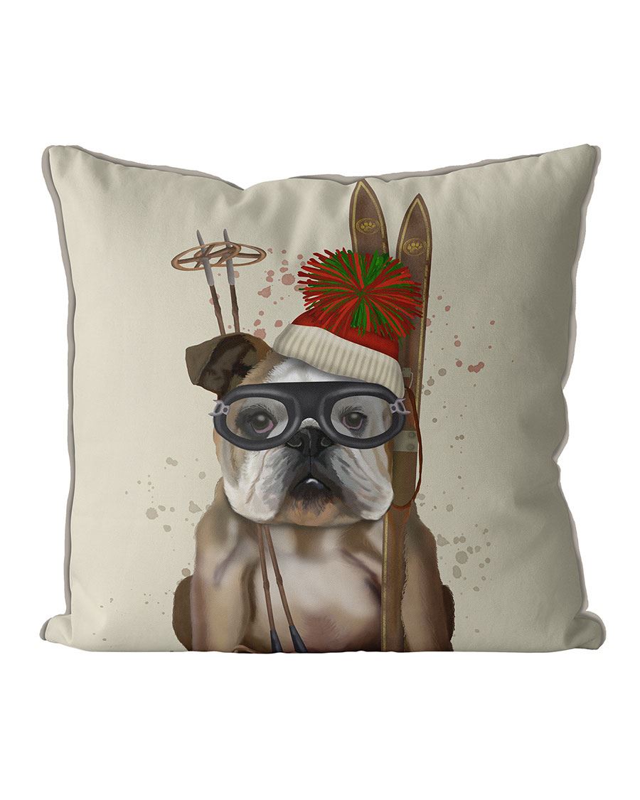 bulldog cushion