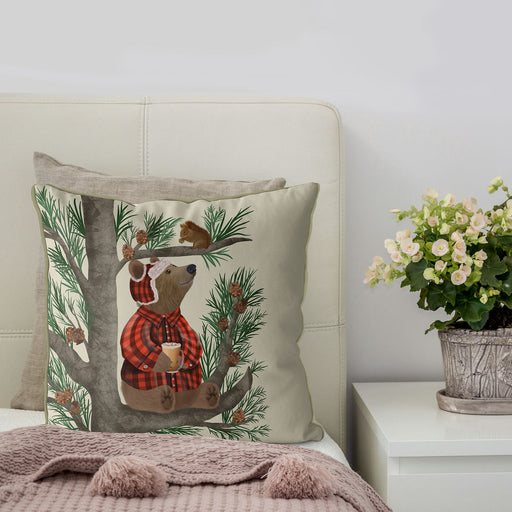 Pine tree throw outlet pillows