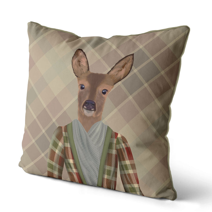 Countess Glen Scottish Deer Tartan, Cushion / Throw Pillow