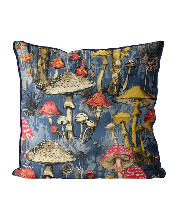 Twilight Mycelium Psychodelic Mushroom Cushion / Throw Pillow