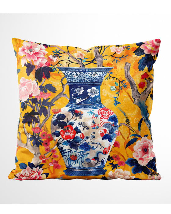 Ming Garden Boutique Velvet Cushion Throw Pillow Cover