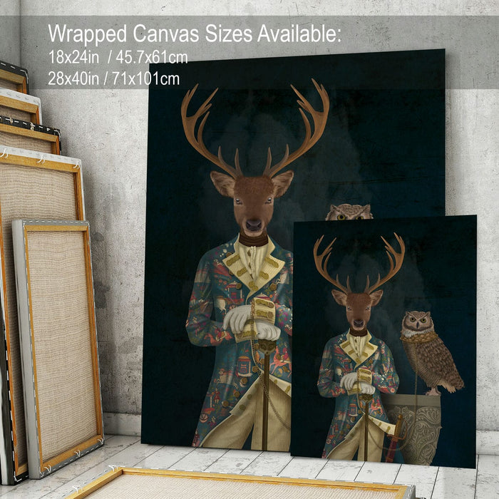 Archie Buckingham Deer Portrait Limited Edition, Fine Art Print | Ltd Ed Canvas 28x40inch