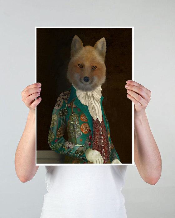 Matthias Winthrop Fox Portrait Limited Edition, Fine Art Print | Ltd Ed Canvas 18x24inch