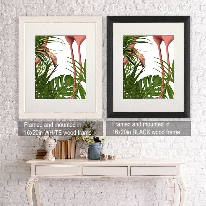 Hot House Flamingo 1, Bird Art Print, Wall Art