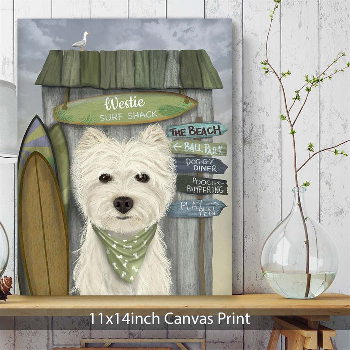 Westie wall outlet art